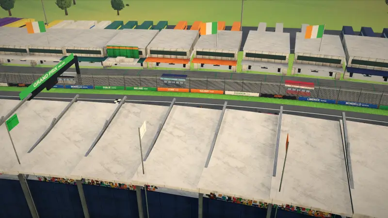 On the grid for the Irish Grand Prix: Ireland racing game screenshot