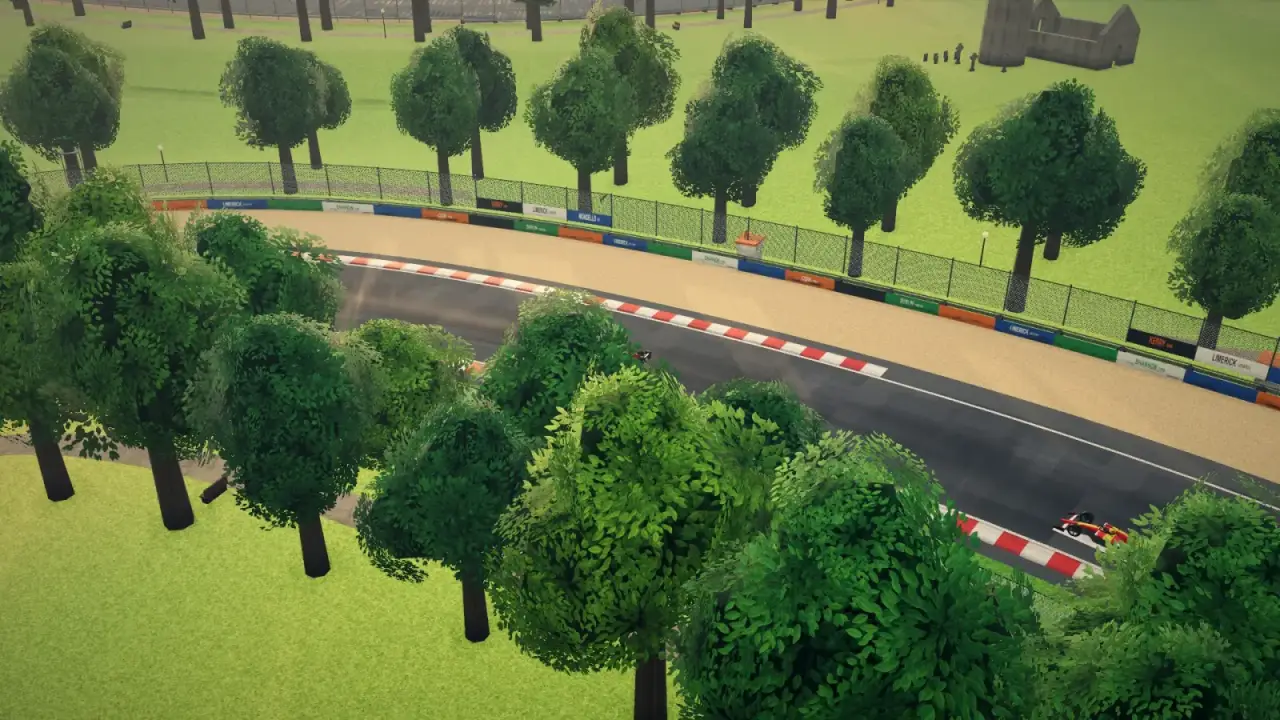 The helicopter over the Ireland circuit: the Ireland racing game