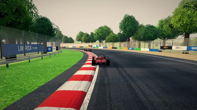 Chasing through a corner in Ireland: Ireland racing game screenshot