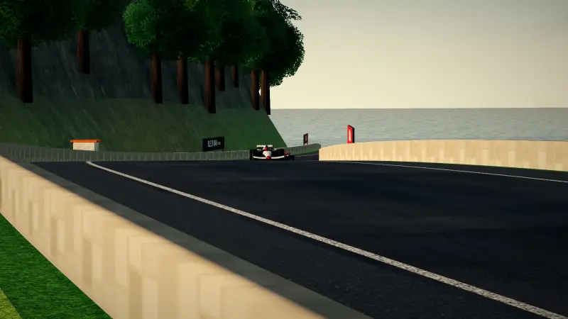 Over the crest, Isle of Man: Isle of Man racing game screenshot
