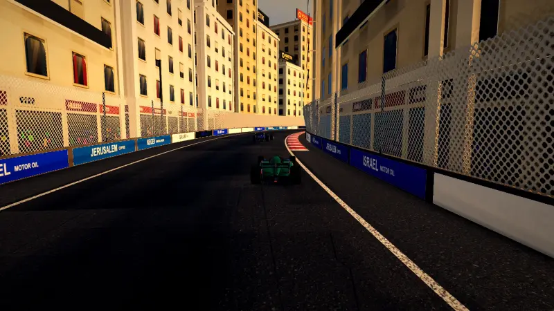 Chasing through a corner in Israel: Israel racing game screenshot