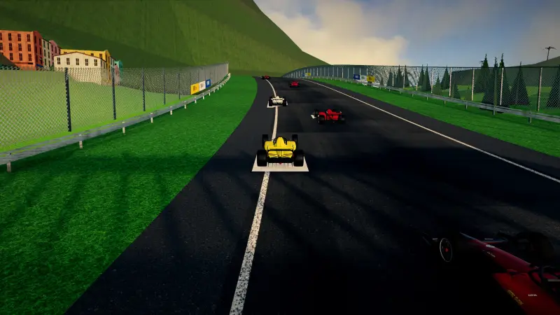 Compression into the crest, Java: Java racing game screenshot