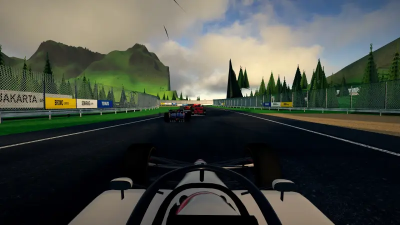 On board around Java: Java racing game screenshot