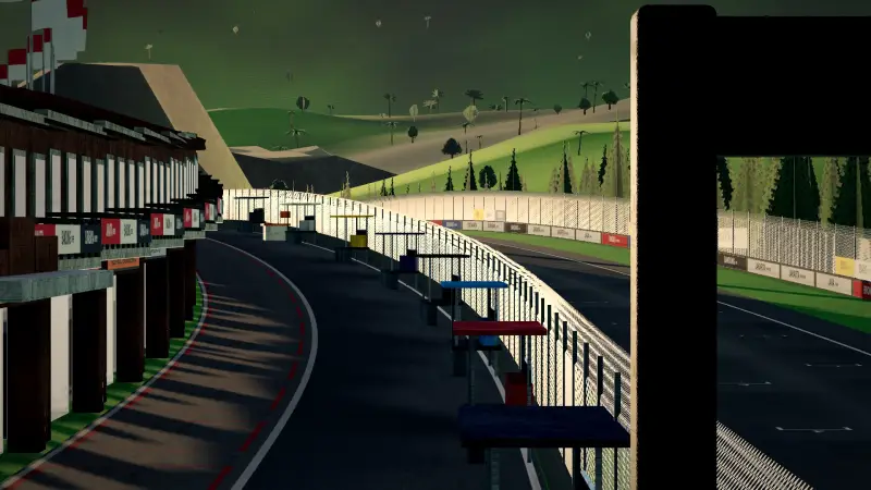 Crossing the line at the Java circuit: Java racing game screenshot