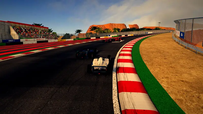 Chasing through a corner in Jordan: Jordan racing game screenshot
