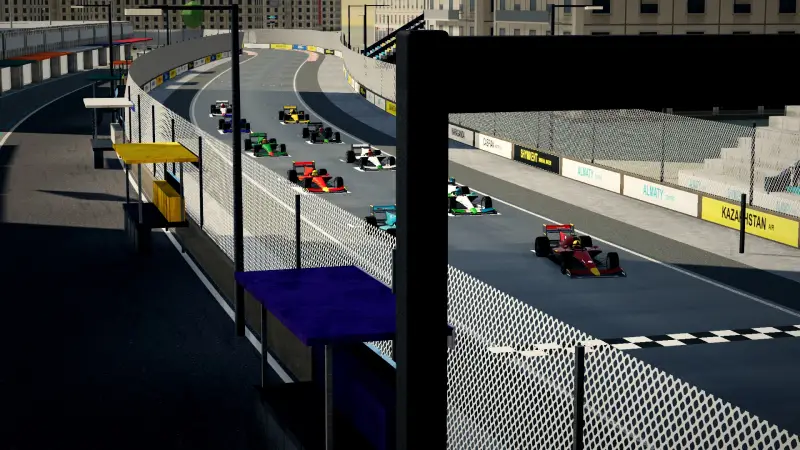 On the grid for the Kazakh Grand Prix: Kazakhstan racing game screenshot
