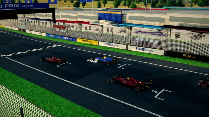 On the grid for the Grand Prix of Kosovo: Kosovo racing game screenshot