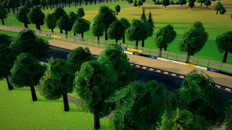 The helicopter over the Kosovo circuit: Kosovo racing game screenshot