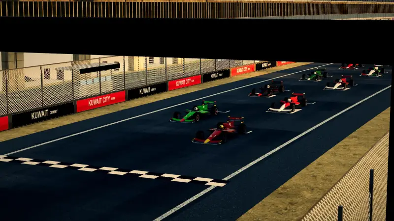 On the grid for the Grand Prix of Kuwait: Kuwait racing game screenshot