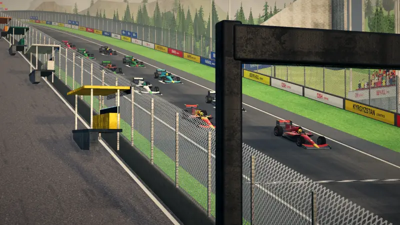 On the grid for the Kyrgyz Grand Prix: Kyrgyzstan racing game screenshot