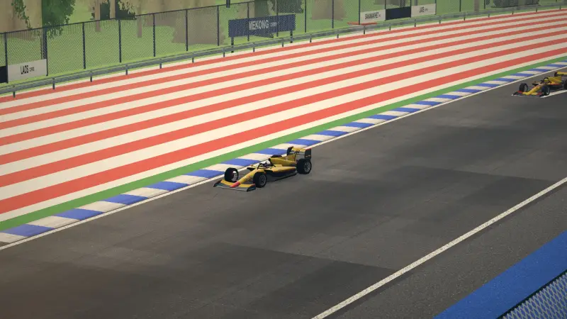 Craning over the Laos track: Laos racing game screenshot