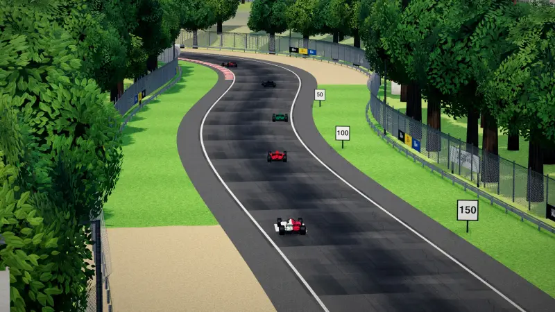 Craning over the Latvia track: Latvia racing game screenshot