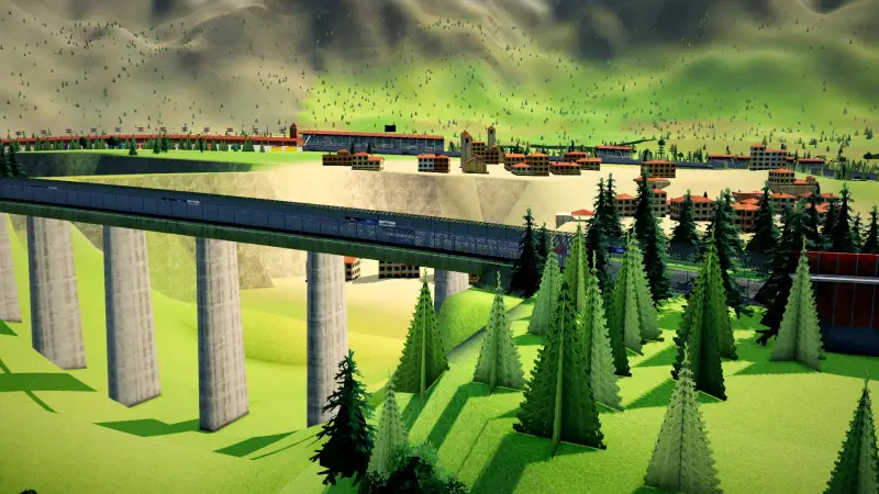 Over the viaduct, Lebanon: Lebanon racing game screenshot