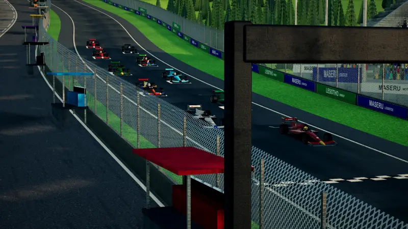On the grid for the Grand Prix of Lesotho: Lesotho racing game screenshot