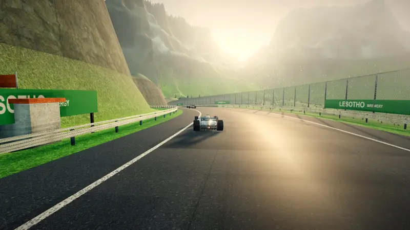 Down the plunge, Lesotho: Lesotho racing game screenshot