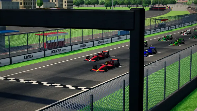 On the grid for the Grand Prix of Liberia: Liberia racing game screenshot