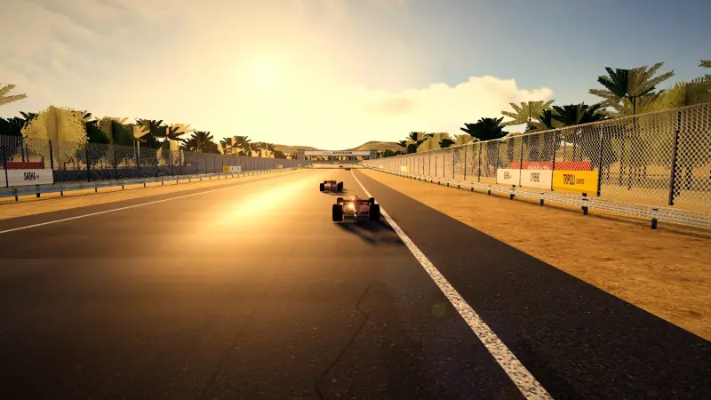 Chasing through a corner in Libya: Libya racing game screenshot