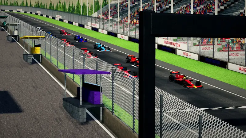 On the grid for the Grand Prix of Liechtenstein: Liechtenstein racing game screenshot