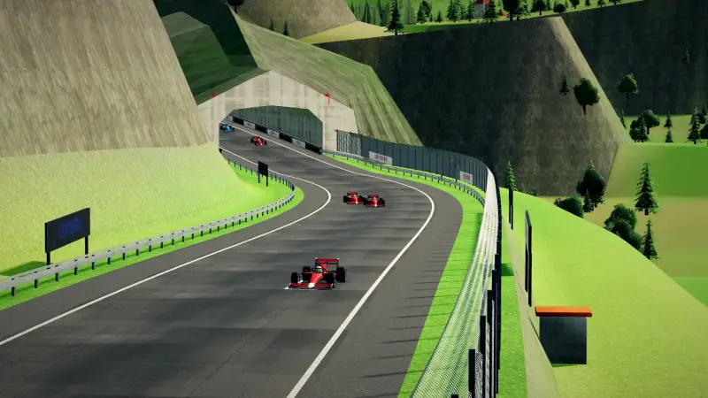 Over the crest, Liechtenstein: Liechtenstein racing game screenshot