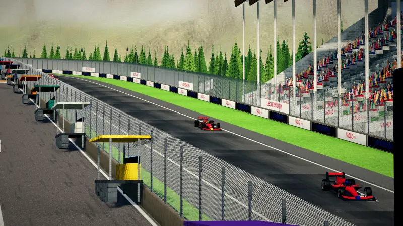 Crossing the line at the Liechtenstein circuit: Liechtenstein racing game screenshot
