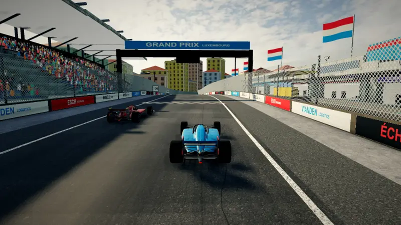 On the grid for the Luxembourg Grand Prix: Luxembourg racing game screenshot