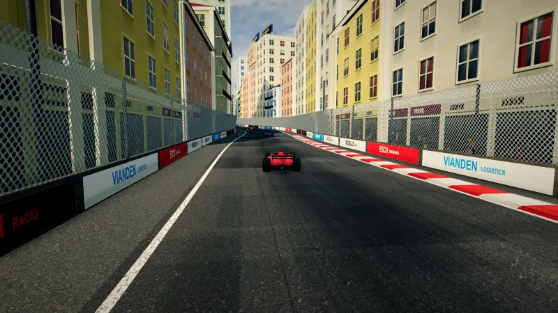 Chasing through a corner in Luxembourg: Luxembourg racing game screenshot