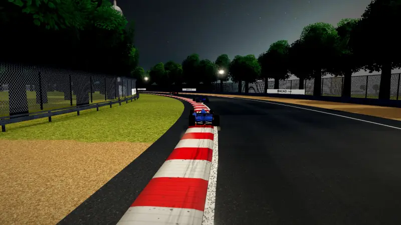 Chasing through a corner in Macao: Macao racing game screenshot