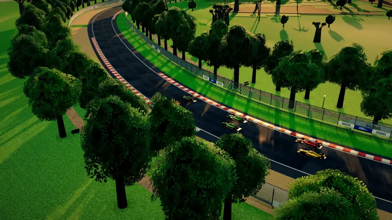 The helicopter over the Madagascar circuit: Madagascar racing game screenshot