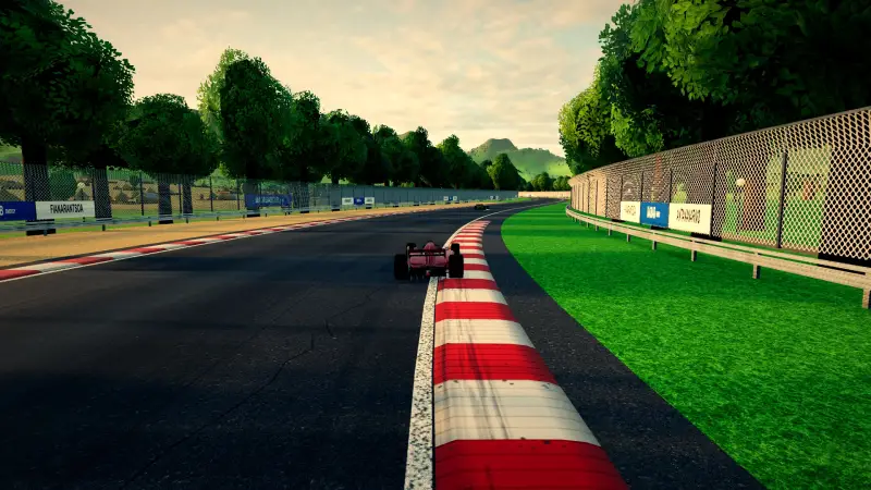 Chasing through a corner in Madagascar: Madagascar racing game screenshot