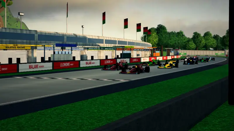 On the grid for the Grand Prix of Malawi: Malawi racing game screenshot