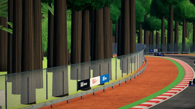 Trackside at the Malaysia circuit: Malaysia racing game screenshot