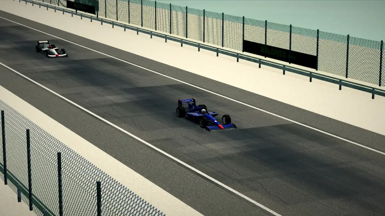 Craning over the Maldives track: the Maldives racing game