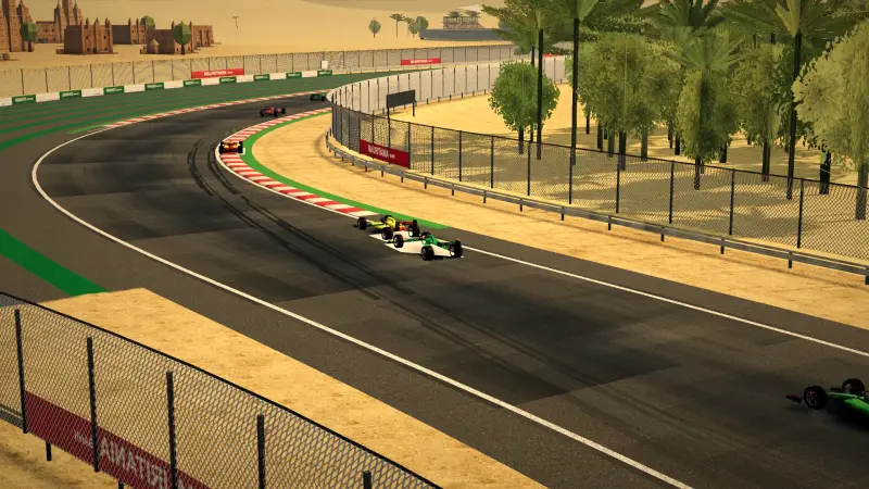 Craning over the Mauritania track: Mauritania racing game screenshot