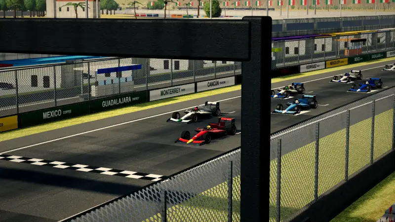 On the grid for the Mexican Grand Prix: Mexico racing game screenshot