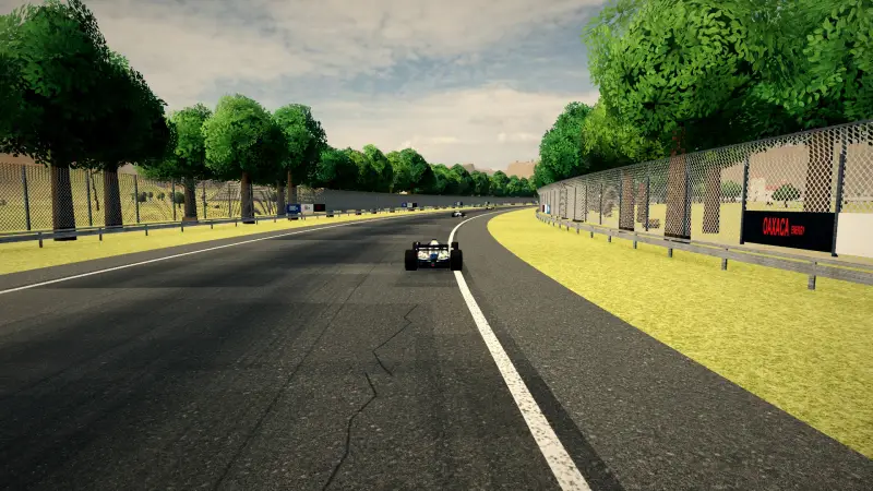 Chasing through a corner in Mexico: Mexico racing game screenshot