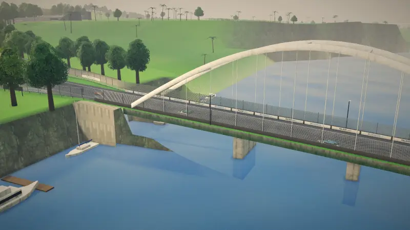 Across the bridge, Micronesia: Micronesia racing game screenshot