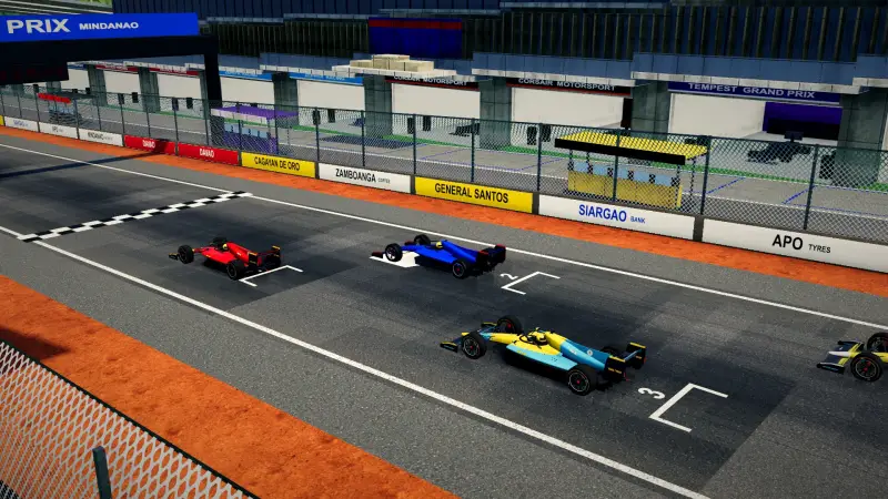 On the grid for the Mindanao Grand Prix: Mindanao racing game screenshot