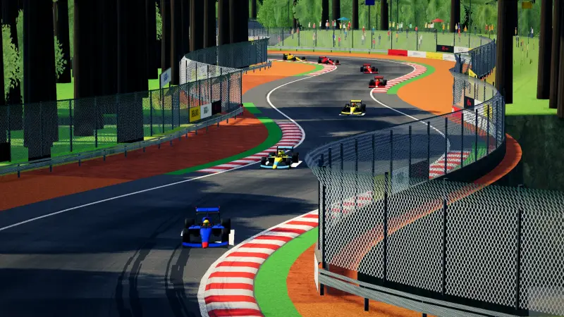 Trackside at the Mindanao circuit: Mindanao racing game screenshot