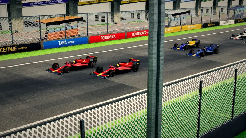 Trackside at the Montenegro circuit: Montenegro racing game screenshot
