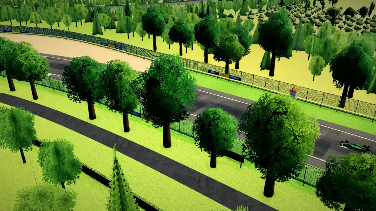The helicopter over the Montenegro circuit: the Montenegro racing game