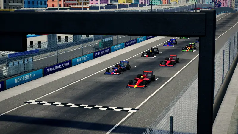 On the grid for the Grand Prix of Montserrat: Montserrat racing game screenshot