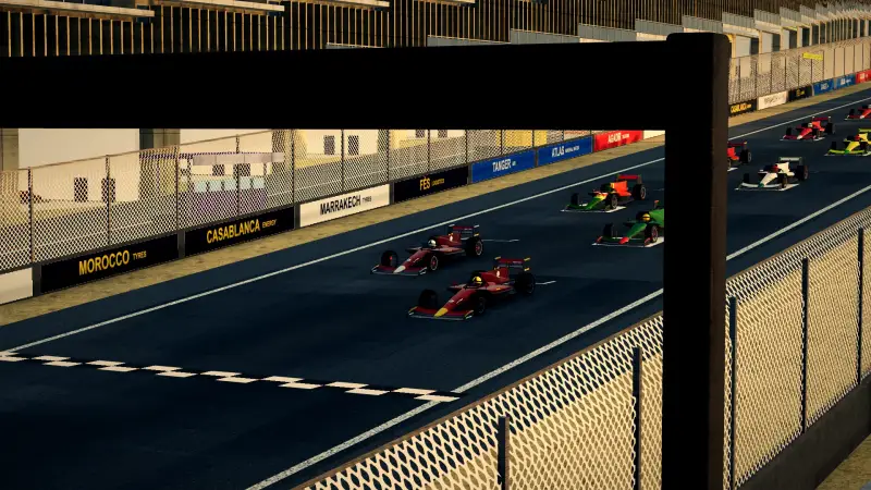 On the grid for the Moroccan Grand Prix: Morocco racing game screenshot