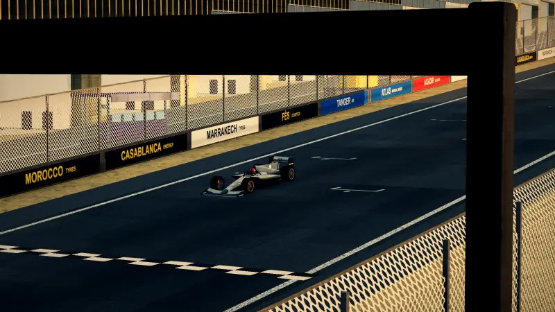 Crossing the line at the Morocco circuit: Morocco racing game screenshot