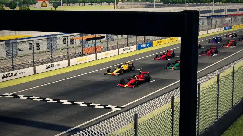 On the grid for the Myanmar Grand Prix: Myanmar racing game screenshot