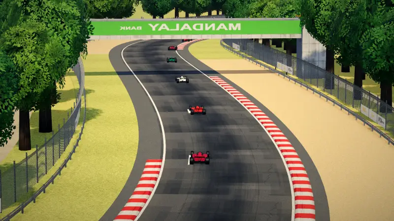 Craning over the Myanmar track: Myanmar racing game screenshot
