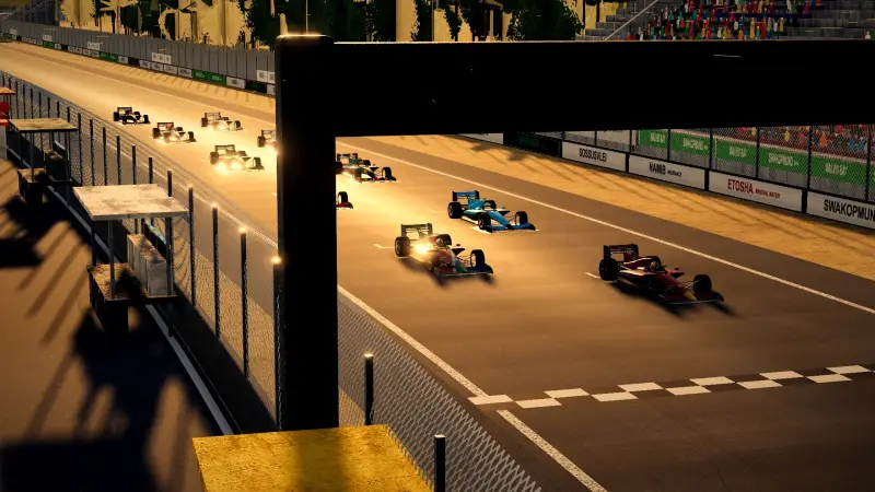 On the grid for the Namibian Grand Prix: Namibia racing game screenshot