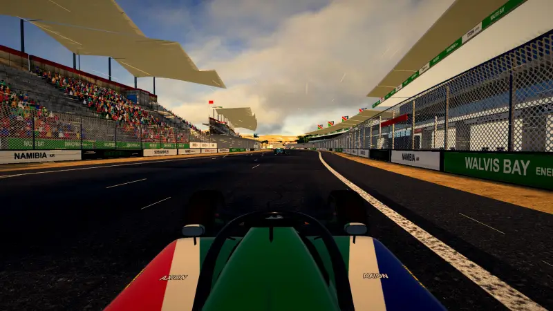 On board around Namibia: Namibia racing game screenshot
