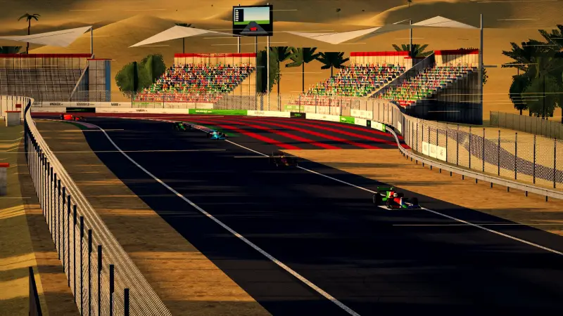 Trackside at the Namibia circuit: Namibia racing game screenshot