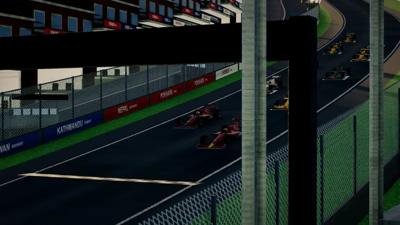 On the grid for the Nepalese Grand Prix: Nepal racing game screenshot