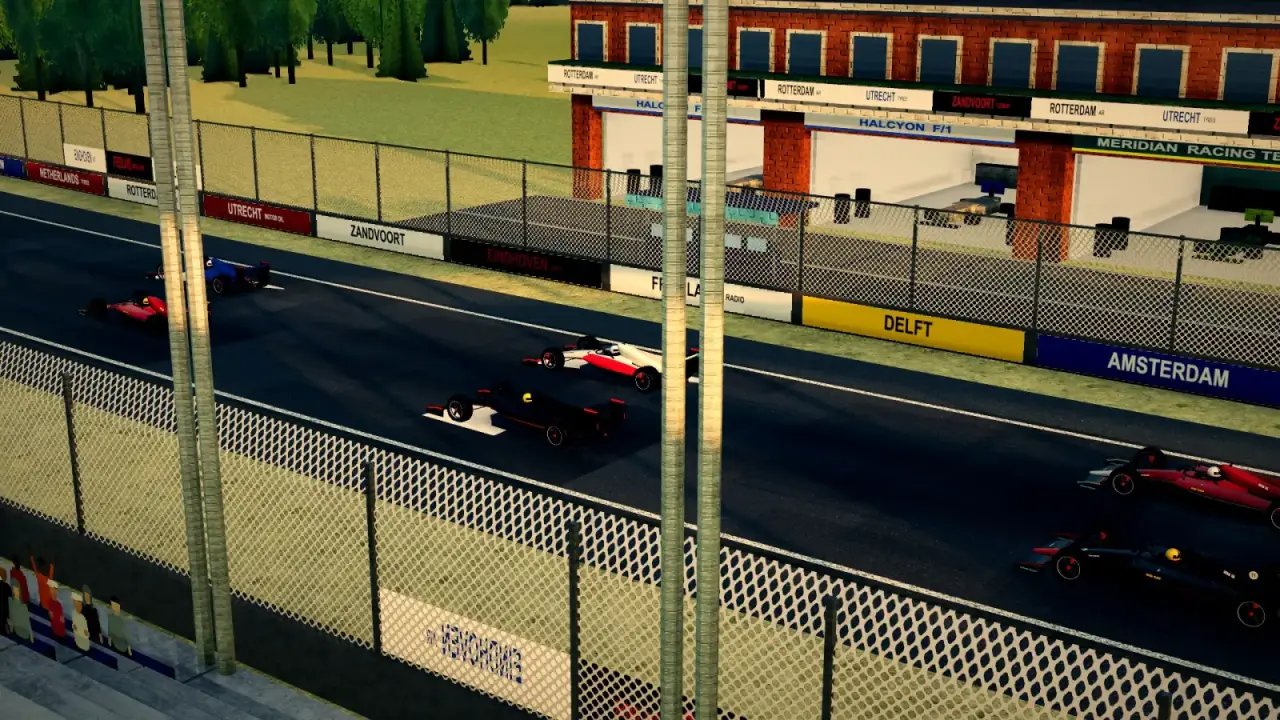 Craning over the Netherlands track: the Netherlands racing game